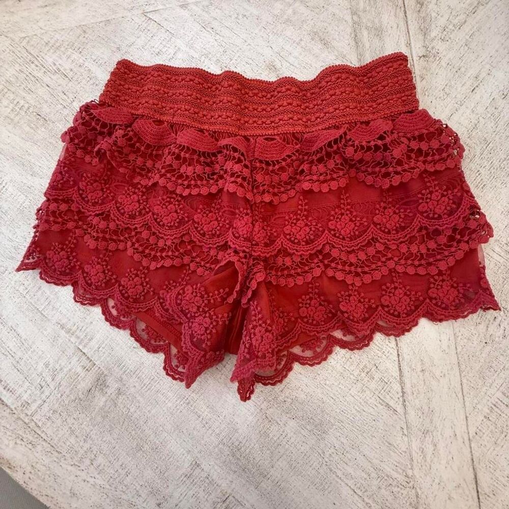 Jolt Women's Red and Burgundy Shorts